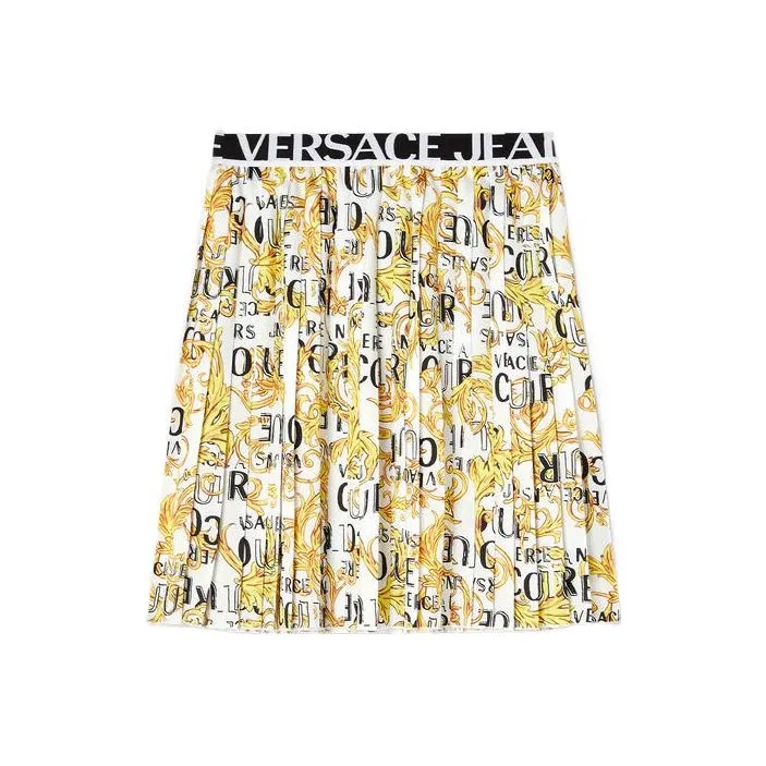 VERSACE JEANS COUTURE Baroque print Pleated Skirt-0