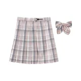 Pink Skirt+Bunny Ears Bow Ties