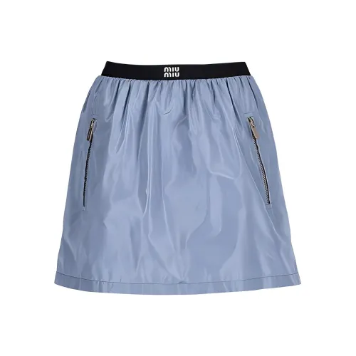 MIU MIU Casual Short Skirts Women's Blue