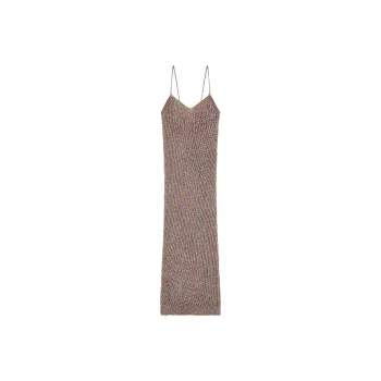 LANEUS Knitted Maxi Dress