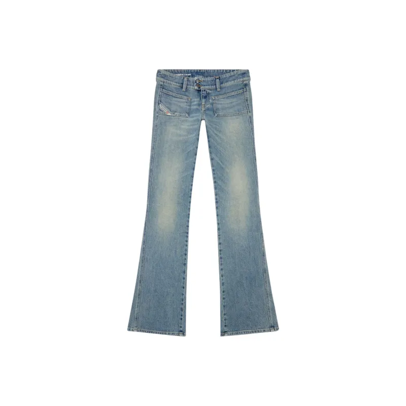 DIESEL D Hush Low Rise Slim Flared Jeans 'Blue'-0