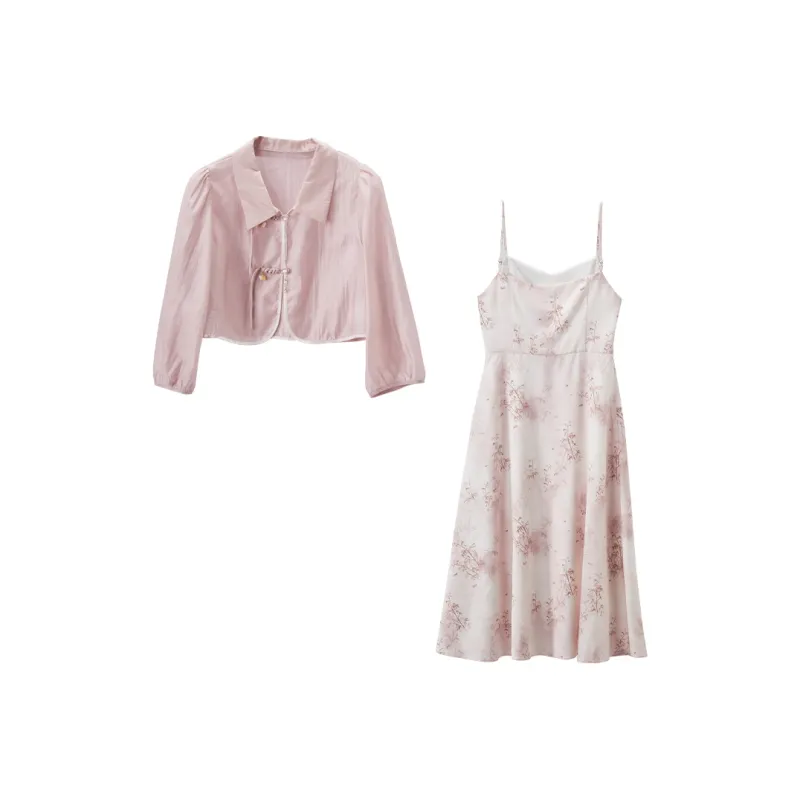 XIANGYING Two Piece Skirt Sets Women's-0