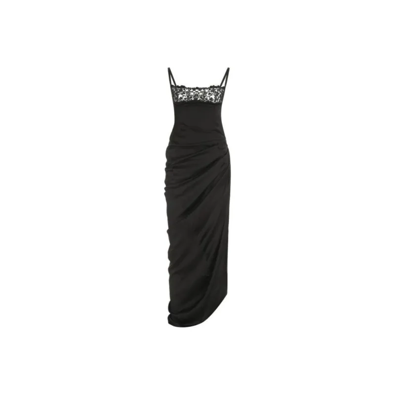 Jacquemus Long Asymmetric Lingerie Dress-0
