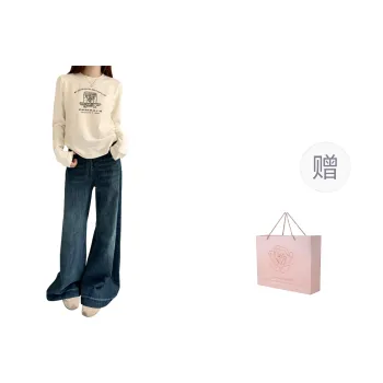 ZAZN Jeans Women's Blue Regular Shopping Bag Included