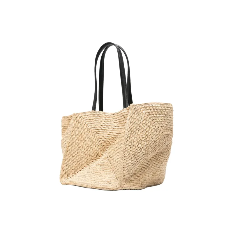 NANUSHKA Raffia Tote Bag, Shopping Bag, Shoulder Bag Men's Beige-1