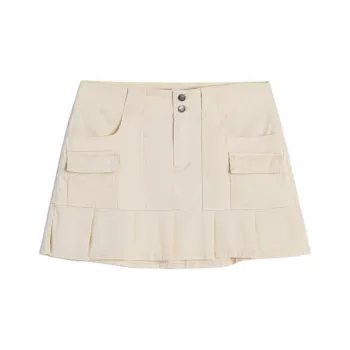 Hollister Casual Short Skirts Women's Light Brown