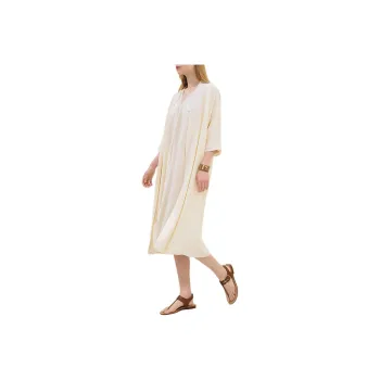 HERMES Long Sleeved Dress Women's Yellow