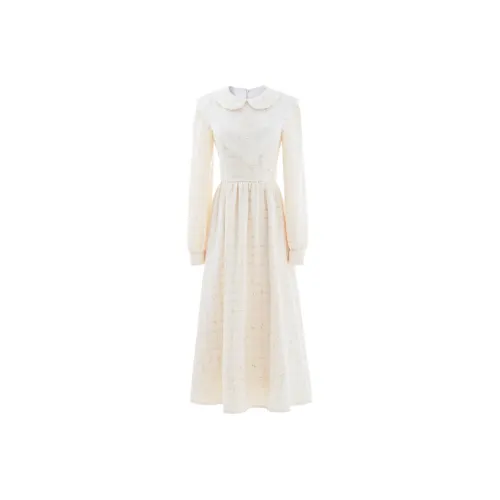 Blovelan Long Sleeved Dresses Women's Warm Yellow