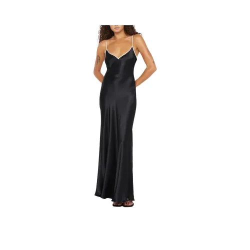 BEC+BRIDGE SOL TIE MAXI DRESS Slip Dress Women's BLACK/Black