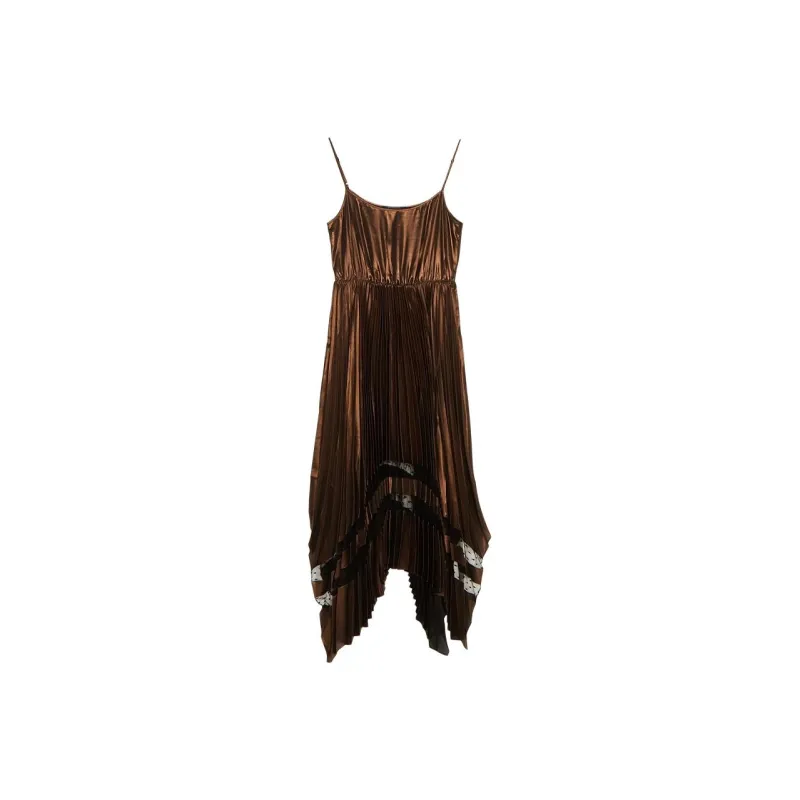 ALLSAINTS Slip Dress Women's Coffee-0