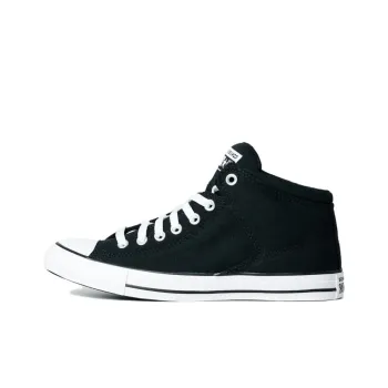 Converse CTAS Anti Slip Wear Resistant Mid Top Canvas Shoes Men's Black