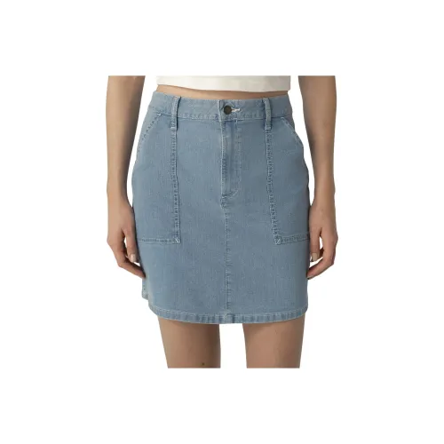 Dickies Denim Short Skirts Women's Blue