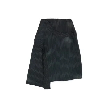 Yohji Yamamoto Casual Short Skirts Women's Blue Black
