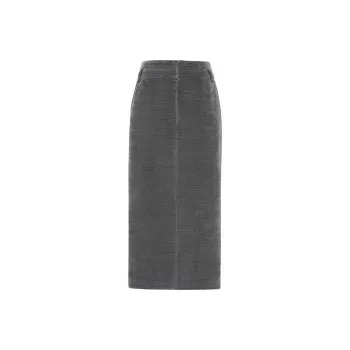 MEIYANG Casual Long Skirts Women's Meteorite Gray