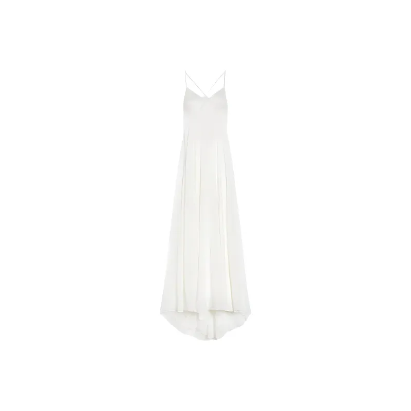 MaxMara Abito Slip Dress In Seta Slip Dress Women's White-0