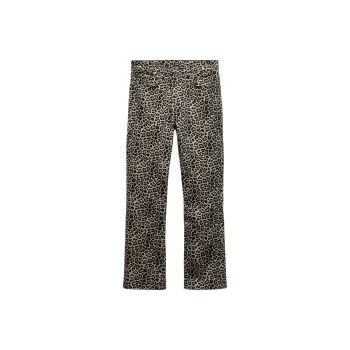 ZARA ZW Series Jeans Women's Leopard Print