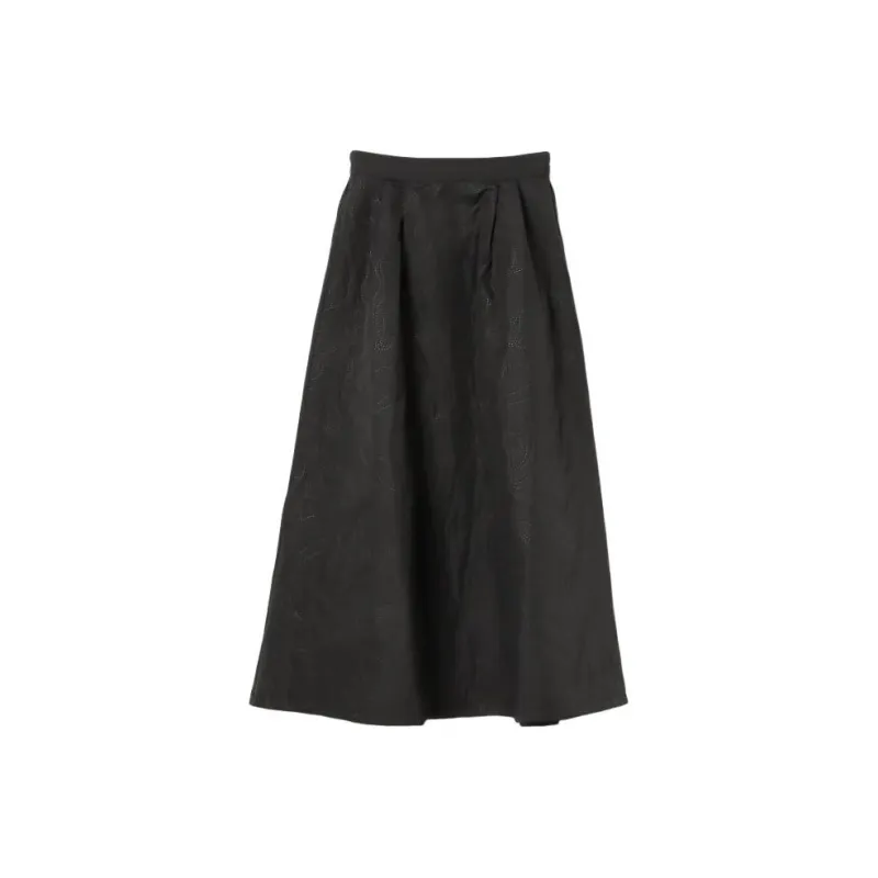 Beams Casual Long Skirts Women's Black-0