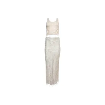 Christopher Esber Encased Beaded Ivy Disconnect Dress