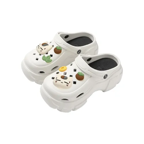 Ganshu Platform Clogs For Women's Summer Outerwear Ready Home Slippers