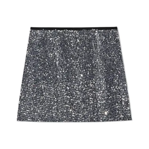 COVERINS Casual Short Skirts Women's Silver