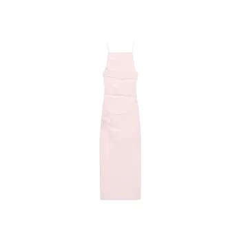 ZARA Sleeveless Dress Women's Light Peach Pink