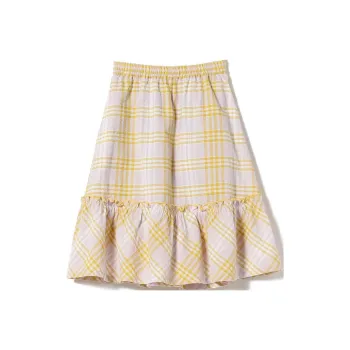 Beams Casual Long Skirts Kids Purple