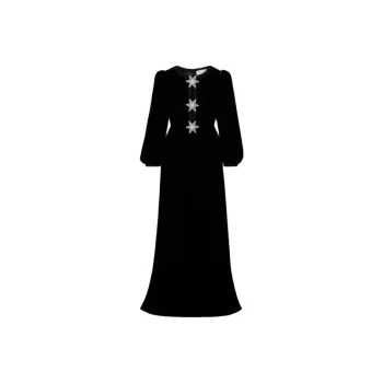 SALONI Long Sleeved Dresses Women's Black