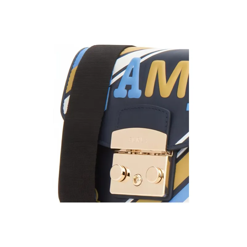 Furla Metropolis Collection Polyester Shoulder Bag Crossbody Bag Mini Women's Multicolor-4