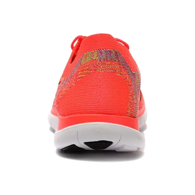 Nike Free 4.0 Anti Slip Wear Resistant Low Top Running Shoes Women's Orange Red-2