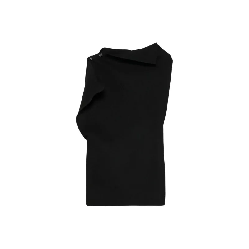 Jacquemus La Mini Robe Trapeze Cowl Neck Mini Dress-0