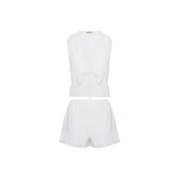 PRINCESS POLLY HARUKA SET Casual Suit Women's White/White