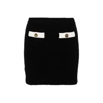 Self portrait Knitted Mini Skirt
