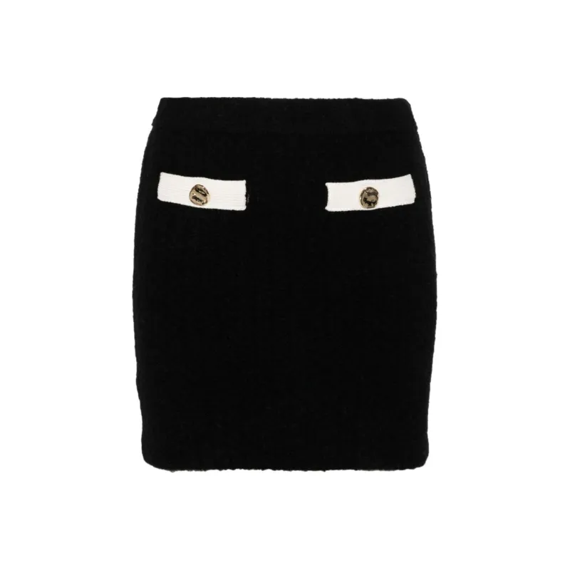 Self portrait Knitted Mini Skirt-0