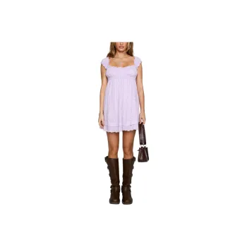 PRINCESS POLLY CARLITA MINI DRESS Sleeveless Dress Women's LILAC/Light Purple