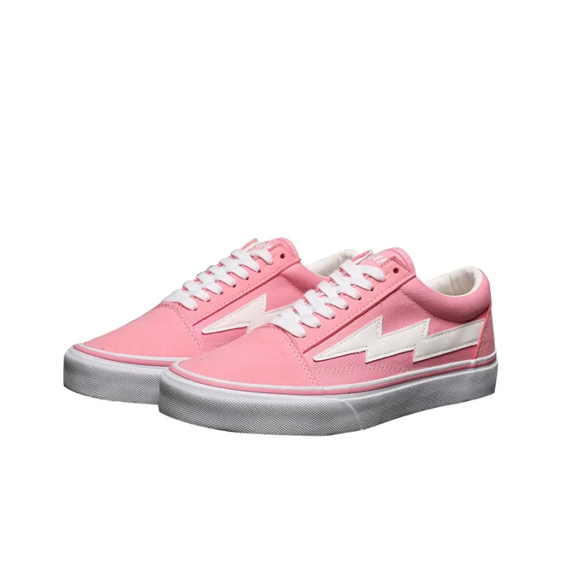 REVENFE X SPOTM x BURNING FLAME Slip Resistant, Abrasion Resistant, Breathable Low Top Canvas Shoes Unisex-46
