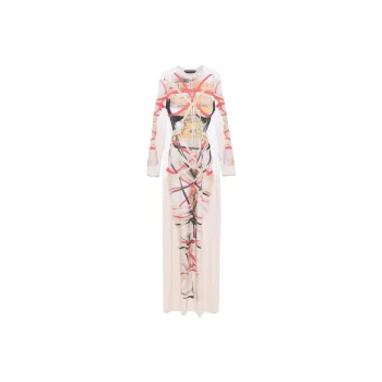 Y/Project Graphic Printed Maxi Dress