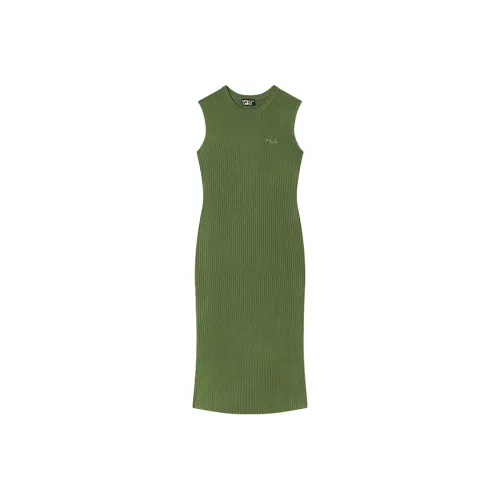 FILA HERITAGE Sleeveless Dress Women's Purple Cabbage Green