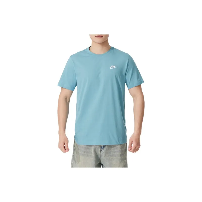Nike T Shirts Men Blue-0