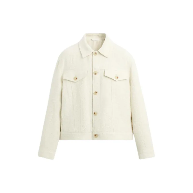 ZARA Jackets & Coats Men's Raw White-0
