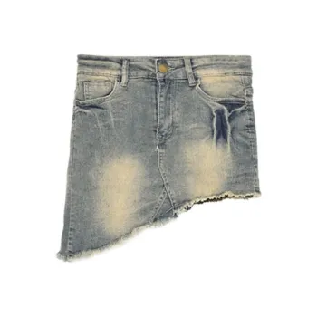 A head of Agua Denim Short Skirts Women's Mud Dyeing