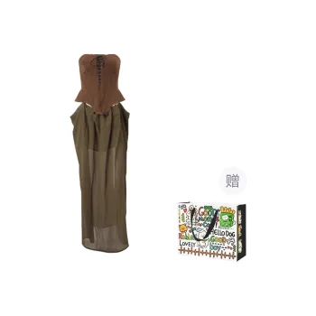 Dippanis Sleeveless Dress Women's Coffee