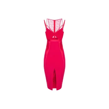Elisabetta Franchi Slip Dresses Women's Rose Red