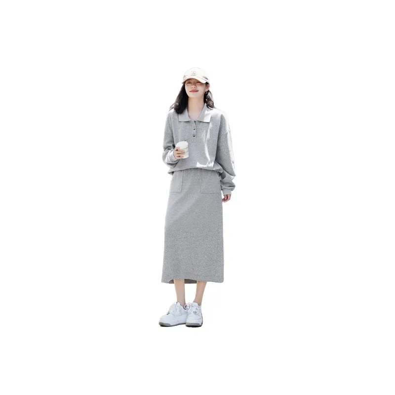 Demana Casual Suit Women's Heather Gray-0
