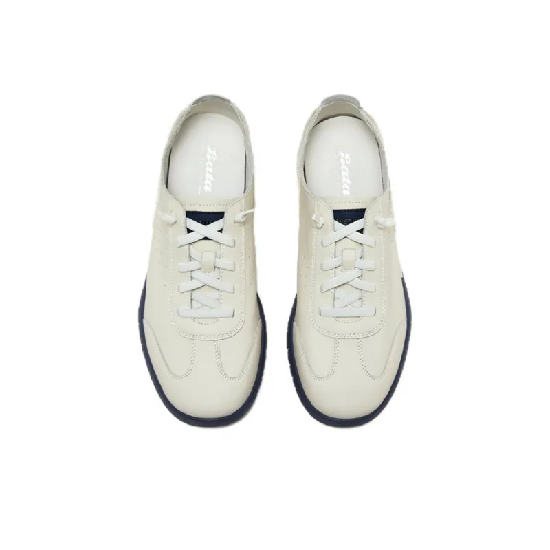 BATA Low Top Casual Shoes Men's Ecru-2