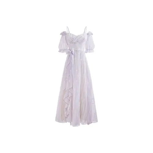 SCCREBEL OFFICIAL Long Sleeved Dress Women's Violet