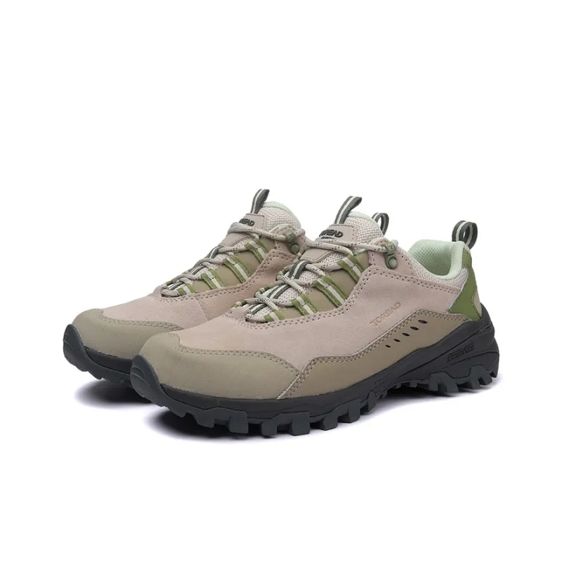 TOREAD Slip Resistant, Abrasion Resistant, Waterproof Low Top Hiking Shoes Women's Light Sand Green-2