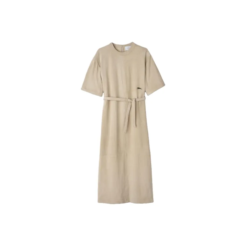 LONGCHAMP Short-Sleeved Dresses Women's Beige-0