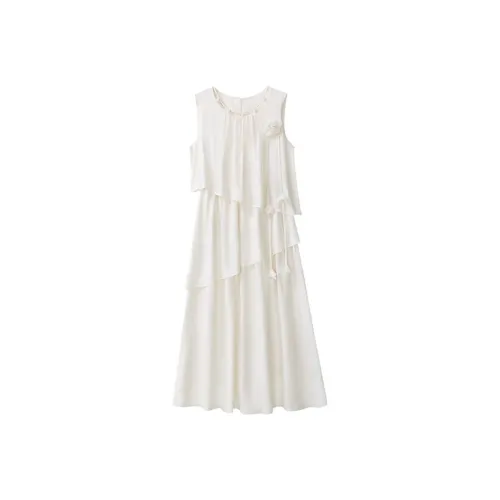 Oddgoods Sleeveless Dress Women's Ecru