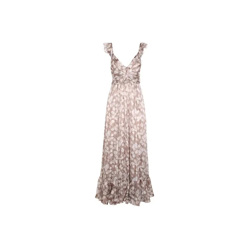 Sabina Musayev Floral-print Sleeveless Maxi Dress-0