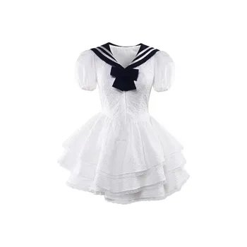 Incolore Short Sleeved Dresses Women's White